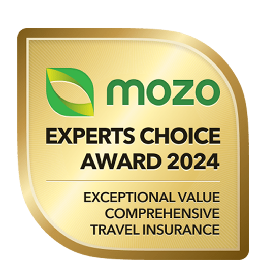 Mozo Experts Choice Award – Exceptional Value Comprehensive Travel Insurance